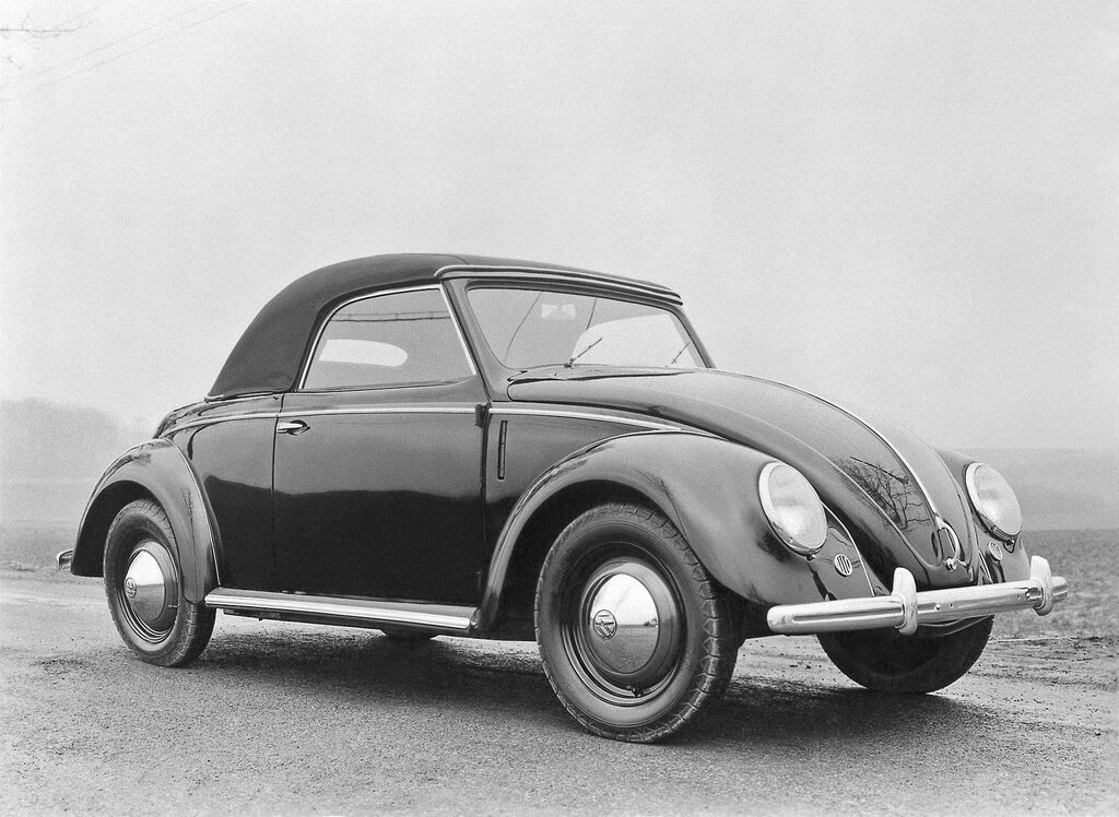 Volkswagen Kaefer (Typ 14, Typ 15 ) 1 поколение, рестайлинг, открытый кузов (02.1946 - 01.1954)